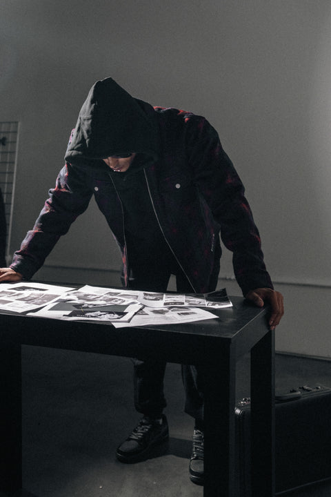 Garnet Red Plaid Jacket