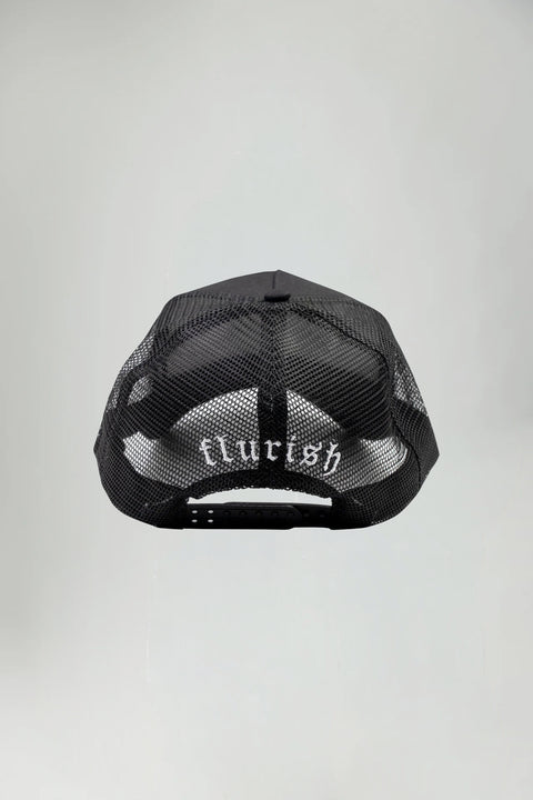 Hat - Black Mesh Trucker