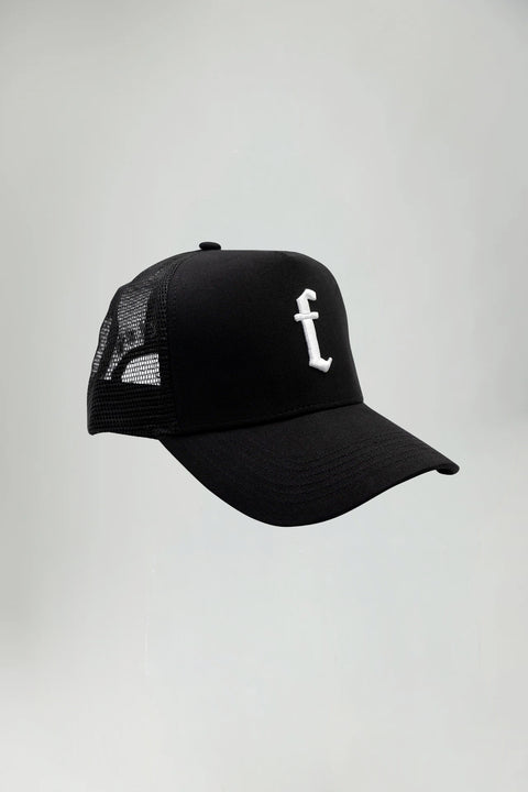 Hat - Black Mesh Trucker