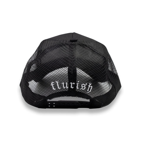 Black Mesh Trucker